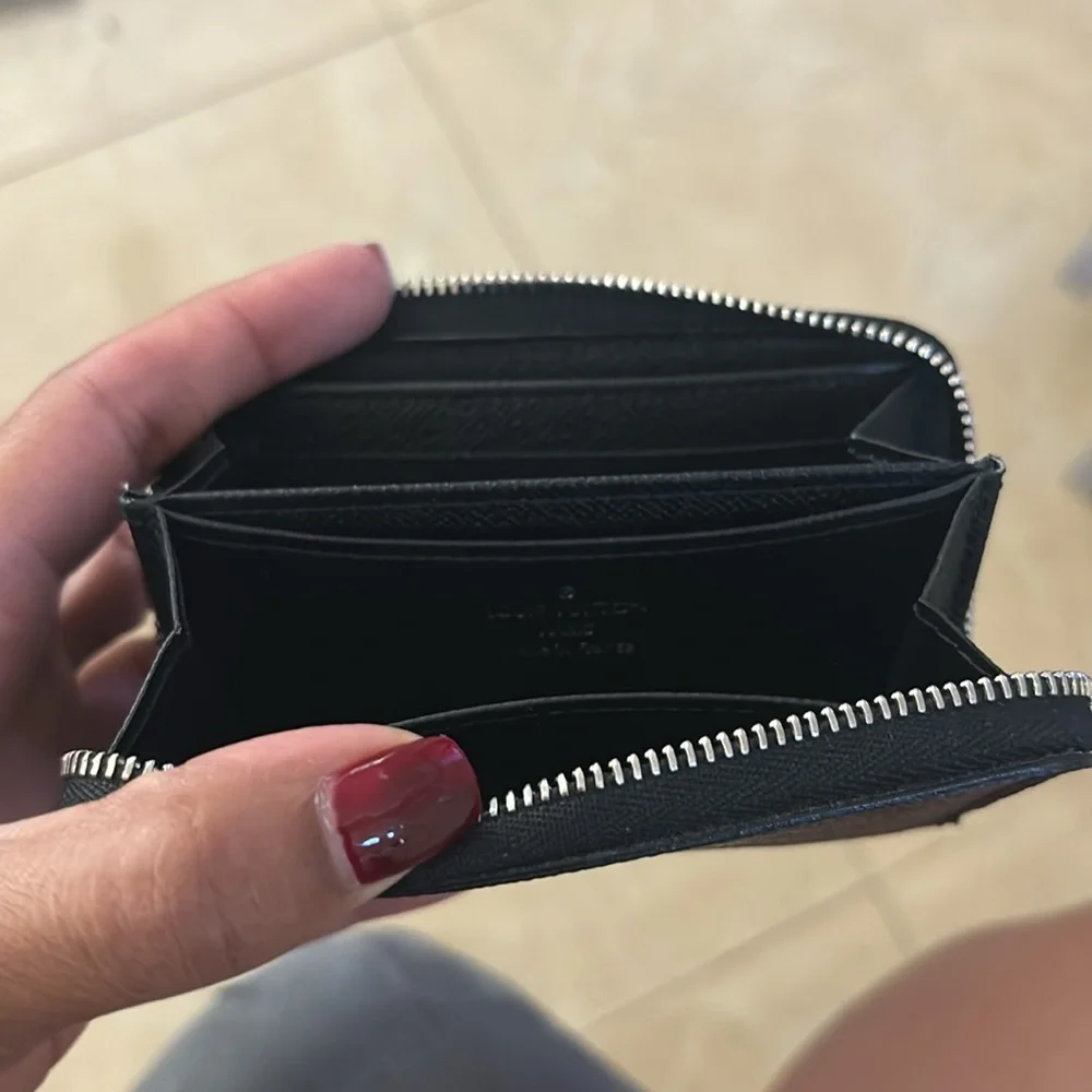 Louis Vuitton Coin Purse Damier Graphite Zippy